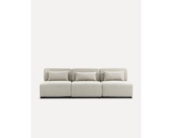 Modulaire 3-Zits Bank Beige - 270 cm - Moderne Stoffen Bank
