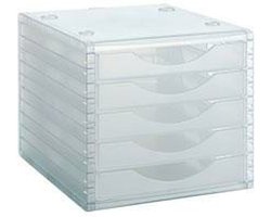 Modulaire archiefkast Archivo 2000 ArchivoTec 5 lades Transparant 34 x 27 x 26 cm