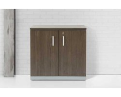 Modulaire draaideurkast Chief 85x90x42cm Halifax Eiken met Wit ombouw