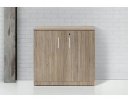 Modulaire draaideurkast hout laag Chief 85x90cm Robson Eiken