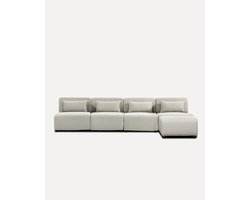 Modulaire Hoekbank Beige - 360 cm - 4-Zits met Chaise Longue - Scandinavisch Design
