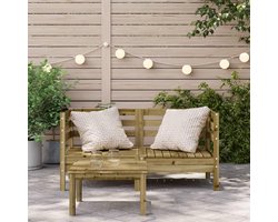Modulaire Hoekbanken - Tuinbanken Sets - Buiten Loungen - Geïmpregneerd Grenenhout - 63.5x63.5x62.5 cm - Natuurlijk