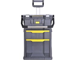 Modulaire Mobiele Werkplaats - 2-in-1 Gereedschapskist Met Wielen - Stapelbaar & Verrijdbaar