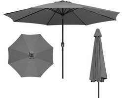 Modulaire parasol 3,5 m – In delen te monteren voor tuin en patio, grijs
