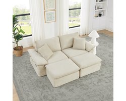 Modulaire Slaapbank - Cloud Couch Zonder Montage Met Opbergvakken