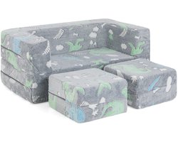 Modulaire Speelbank voor Kinderen – Oplichtende Peuterbank – Afneembare & Wasbare Flanellen Hoes – Kinderbank voor Speelkamer & Kinderkamer
