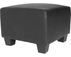 Modulaire voetenbank Lyon, kunstleer ~ zwart