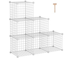 Modulaire Wire Cube Opbergkasten - Metalen Rekken voor Thuis en Kantoor