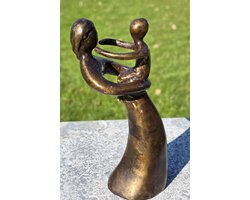 MOEDER MET KIND / BABY / FAMILIE / BRONZEN BEELD / BRONS