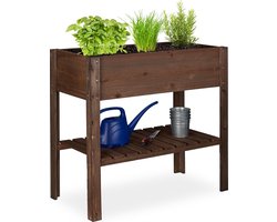 moestuinbak op poten - 80 x 88 x 43,5 cm - buiten - kruidenbak - hout