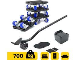 Moeve Meubelroller - 9-delige Meubeltransporter met 360° Zwenkwielen - Draagvermogen 700 kg - Voor Zware Meubels - Meubelhondje