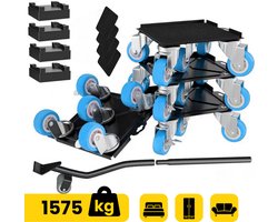 Moeve Meubelroller - Stevig en handig voor zware meubels - Meubeltransporter - 15 delige Transporthulp - Draagvermogen 1575kg - Transportroller - Meubelhondje - Meubelverplaatser
