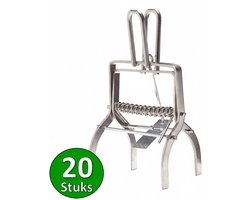Moffel Mollenklem 20 Stuks - Mollenval - Mollenverjager - Mollenvallen - Mollenklemmen voor Effectieve Mollenbestrijding