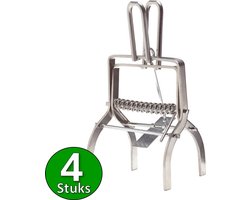 Moffel Mollenklem 4 Stuks - Mollenval - Mollenverjager - Mollenvallen - Mollenklemmen voor Effectieve Mollenbestrijding