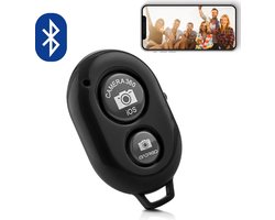 MOJOGEAR Bluetooth remote shutter - Afstandsbediening voor smartphone camera — Compatibel met Android / iOS / Windows Phone – Zwart