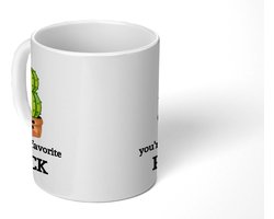 Mok - 275 ML - Koffiemok Humor - Koffietas geschenk - Koffiebeker Collega - Mokken Papa - Koffietassen - Spreuken - Quote - You're my favorite prick - Grote theemok - Theemokken groot - Grappige thee mok - Thee tas Mama - Cadeau voor hem