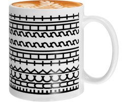 Mok 350ml - Grappige Keramische Koffieliefhebber Gift - F*ck Dit Verborgen Bericht Koffiemok met Geïsoleerd Handvat - Mok voor Warm en Koud