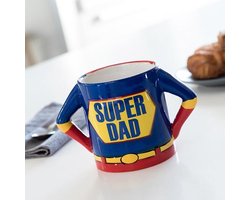 Mok - 500 ml - Super Dad - Hoogwaardig Steengoed - Vaderdag Cadeau voor Papa - Vaatwasserbestendig