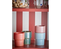 Mok aardewerk roze Ewan - set van 4