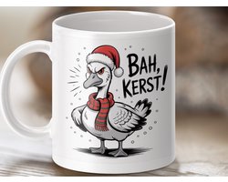 Mok Bah Kerst, Grappige Kerstgans mok, Anti Kerst mok, Scrooge Gans mok, Kerstmis mok, Vakantie Gans mok, Gans mok