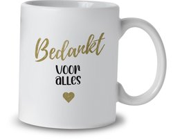 Mok – Bedankt voor Alles – Keramiek – 325 ml – Cadeau