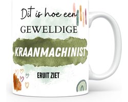 Mok bedrukken met beroep Kraanmachinist