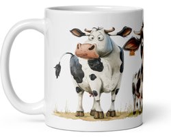 Mok - Beker - Koffiemok - Koffiebeker - Koffie Beker Met Oor - Grappige Koeien
