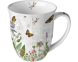 mok-beker-porselein-fine bone China-herb garden-kruidentuin-Ambiente