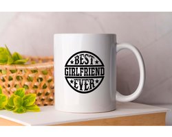 Mok Best Girlfriend Ever - BestOfTheBest - Gift - Cadeau - TopNotch - Excellence - BestInClass - BesteVanHetBeste - Topklasse - Uitmuntendheid - BesteInZijnSoort