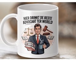 Mok, Beste Advocaat, Cadeau voor Juristen, Grappige Mok, Koffiemok, Advocaten Geschenk, Juridische Humor, Beroep Mok, Wereld Beste