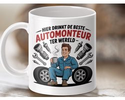 Mok Beste Automonteur, Wereld Mok, Auto Monteur Geschenk, Grappige Mok, Werkplaats Mok, Autoreparatie Mok, Auto Liefhebber Mok