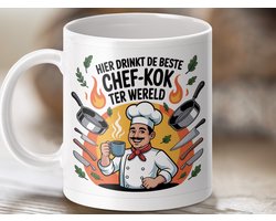 Mok Beste Chef-Kok ter Wereld, Koffie Mok, Grappige Chef, Koffie liefhebber, Ideaal Cadeau, Mok voor Chef-kok, Cadeau voor kok