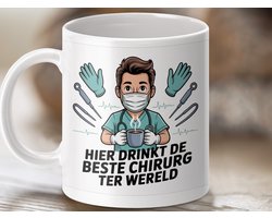Mok Beste Chirurg Ter Wereld, Grappige Chirurg Mok, Geschenk voor Chirurg, Koffiemok Chirurg, Beroep Mok, Cadeau Idee