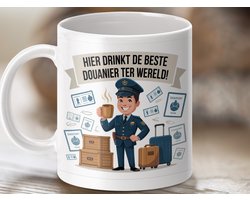 Mok Beste Douanier, Douane Beambte Mok, Douane Mok, Grappige Mok, Beste Douanier ter Wereld Koffiemok, Douane Cadeau Mok