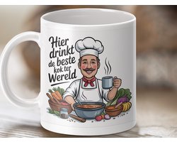 Mok Beste Kok Ter Wereld, Chef Mug, Unieke Koffiemok, Grappige Kookmok, Cadeau Voor Kok, Gepersonaliseerde Mok, Keuken Decoratie