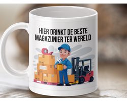 Mok beste magazijnier, koffiemok, magazijn, werk mok, grappige mok, mok voor magazijnmedewerker, Beste magazijnier ter wereld mok