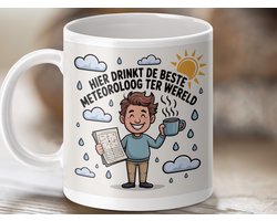 Mok Beste Meteoroloog Ter Wereld, Leuke Beker, Weer Mok, Cadeau Meteoroloog, Grappige Mok, Koffiemok, Thee Mok, Speciale Beker