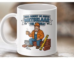 Mok Beste Metselaar, Beker voor Metselaar, Grappige Metselaar mok, Koffiemok voor Metselaar, Beste Metselaar cadeau, Unieke mok