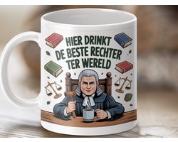 Mok - Beste Rechter ter Wereld, Grappige Mok voor Juristen, Rechtspraak Cadeau, Advocaat Mok, Unieke Rechter Koffiemok