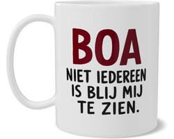 Mok BOA Niet Iedereen Is Blij Mij Te Zien Handhaving Humor Cadeau Koffiemok Dubbelzijdig Bedrukt Grappige Handhaver Beker Bureau Kantoor