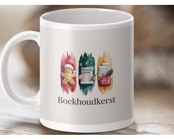 Mok Boekhouderkerst, Kerst Mug, Accountant Geschenk, Gingerbread Man, Grappige Kantoor Mok, Feestdag Cadeau, Kerst Cadeau, Unieke Koffiemok