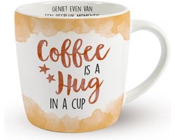 Mok - Coffie is a hug in a cup - met Binnentekst