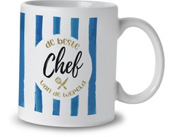 Mok – De Beste Chef – Keramiek – 325 ml – Cadeau