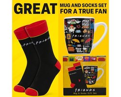 Mok en Sokken Cadeauset - 11 oz Ceramisch en Katoen Zwart