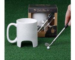 Mok - Grappige Mok - Golf - Collega - Cadeau mok - 350 ml - Keramische Mok - Koffiemok - Thee mok - Luxe mok - Cadeau collega - Kantoor - Cadeau verjaardag