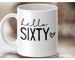 Mok Hallo Zestig, Zestigste Verjaardag Cadeau Mok, 60 Verjaardag Cadeau Voor Vrouwen, Zestig Verjaardag Koffie Mok, Nieuwe Mok