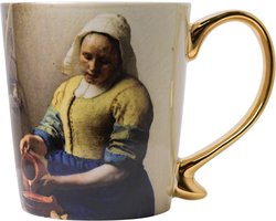 Mok Het melkmeisje - Pastel - Goud - Keramiek - 300 ml