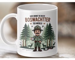 Mok 'Hier drinkt de beste boswachter ter wereld' , boswachter mok, grappige mok, koffie mok, Kerstmis mok, verjaardag cadeau mok.