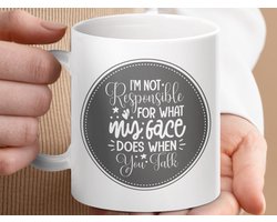 Mok Ik ben niet verantwoordelijk, grap mok, sarcastische mok, statement mok, cadeau idee, Funny Mug, Sarcasm, Grappig cadeau, Cadeau voor