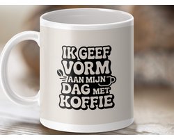 Mok Ik Geef Vorm, Koffie Mok, Leuke Mok, Koffie, Koffie Cadeau, Koffieliefhebber, Koffie Mok, Thee Mok, Retro, Vintage, Koffietijd